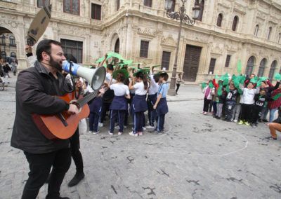 Elías Pelayo en poniendo música a la Red Sevilla por el Clima