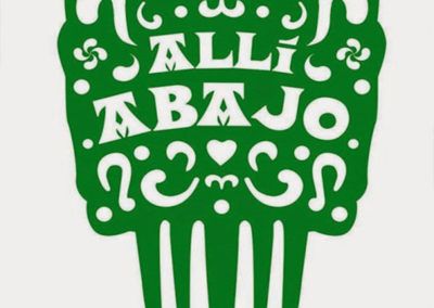 Cartel serie Allí Abajo